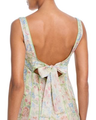 Floral Seamed Midi Dress - Exclusive