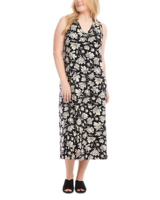 Karen Kane - Plus Size Sleeveless V Neck Midi Dress