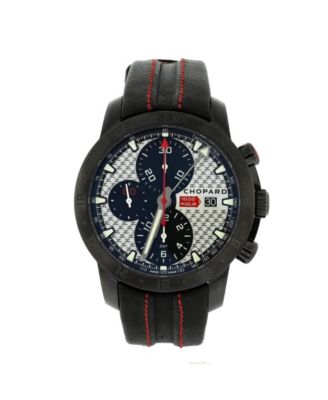 Pre-Owned Chopard - Mille Miglia Zagato Chronograph Automatic Watch in PVD Coated Stainless Steel and Leather 42mm