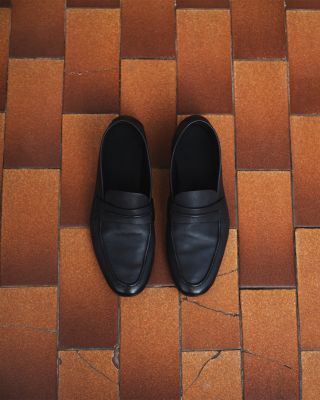 Natural Grain Leather Mocassin Loafers