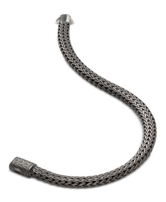 Sterling Silver Black Rhodium Icon Bracelet, 6.5mm