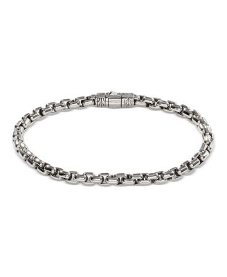 Sterling Silver Box Chain Bracelet, 4.8mm