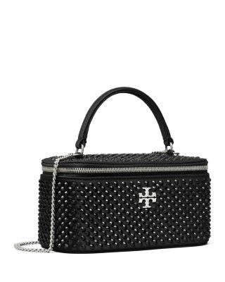 Kira Embellished Satin Vanity Case