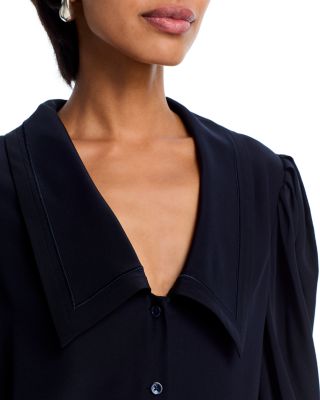 The Silk Long Sleeve Sailor Blouse