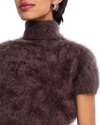 The Teddy Cashmere Cropped Turtleneck Sweater