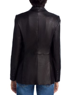 The Peak Lapel Leather Jacket