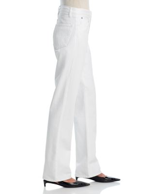 The Vertical High Rise Straight Jeans in White