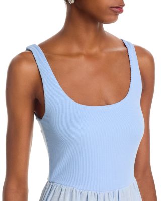 Sleeveless Knit Combo Dress