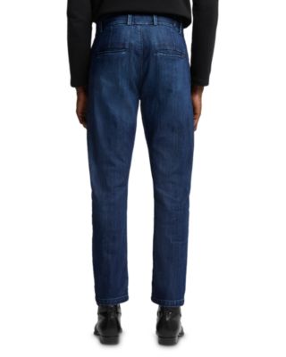 Airweft Slim Straight Fit Denim Chinos in Rialto Blue