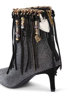 Women&#39;s Fringe Beaded Booties