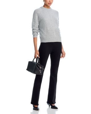 100% Cashmere Basketweave Cable Crewneck Sweater - Exclusive