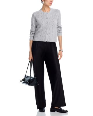 100% Cashmere Crewneck Cardigan Sweater - Exclusive