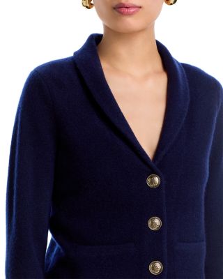 100% Cashmere Novelty Button Blazer - Exclusive