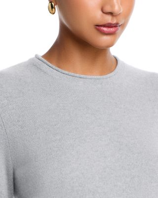 100% Cashmere Rolled Edge Sweater - Exclusive