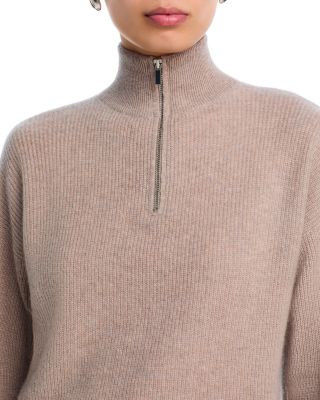 100% Cashmere Quarter Zip Sweater - Exclusive