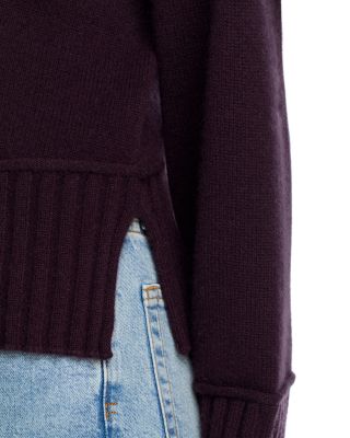 100% Cashmere Boxy Mock Neck Sweater - Exclusive