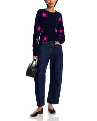 100% Cashmere Star Crewneck Sweater - Exclusive
