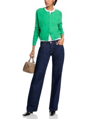 100% Cashmere Crewneck Cardigan - Exclusive