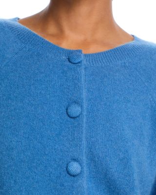 100% Cashmere Crewneck Cardigan - Exclusive