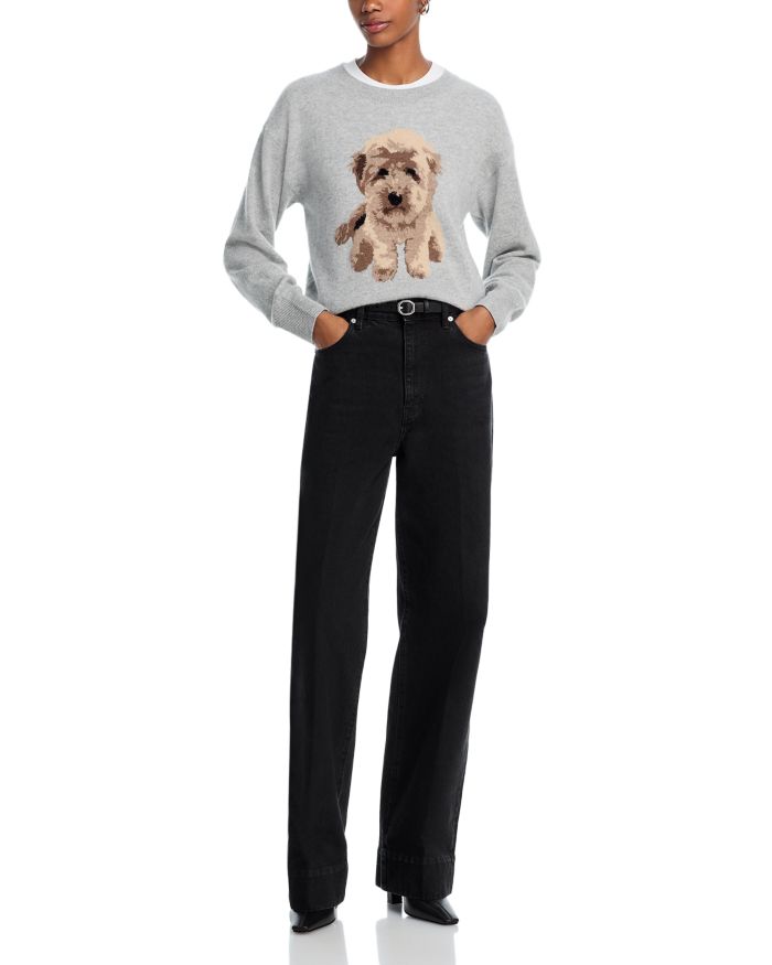 Doodle Dog Cashmere Crewneck Sweater - Exclusive