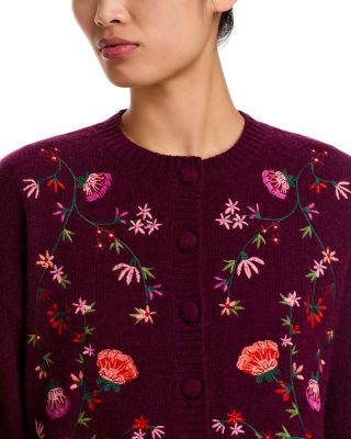 100% Cashmere Crewneck Cardigan Sweater - Exclusive