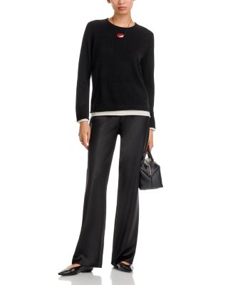 100% Cashmere Double Layer Crewneck Sweater - Exclusive