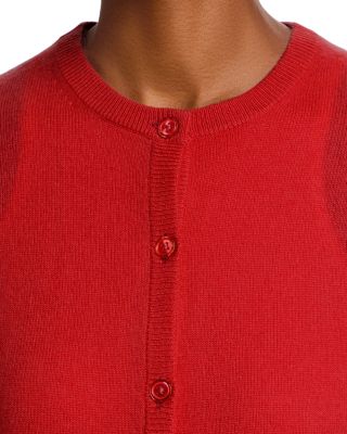 100% Cashmere Crewneck Cardigan Sweater - Exclusive