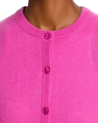 100% Cashmere Crewneck Cardigan Sweater - Exclusive