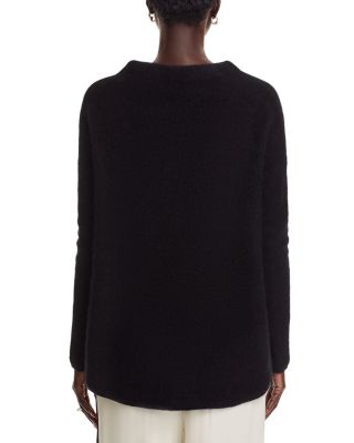 Mock Neck Brushed 100% Cashmere Sweater - Exclusive