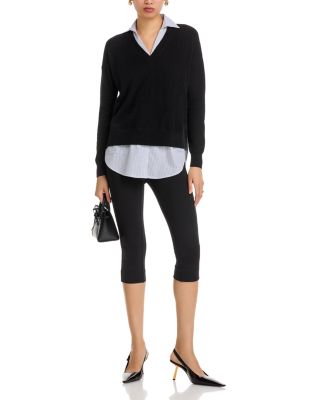 100% Cashmere Layered Look Sweater - Exclusive
