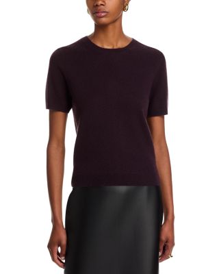 100% Cashmere Short Sleeve Crewneck Sweater - Exclusive