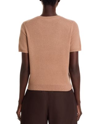 100% Cashmere Short Sleeve Crewneck Sweater - Exclusive