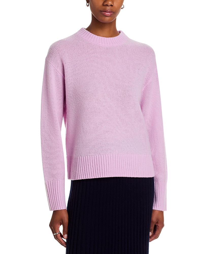 C By Bloomingdale's Cashmere Boxy Cashmere Crewneck Sweater - Exclusive In Purple
