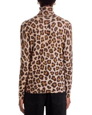 Animal Printed Turtleneck Sweater - Exclusive