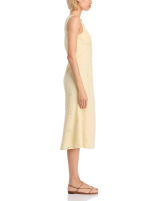 V Neck Eyelet Dress - Exclusive