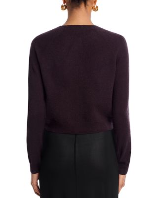 100% Cashmere Crewneck Cardigan - Exclusive