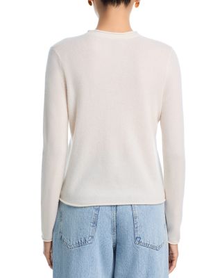 100% Cashmere Rolled Edge Sweater - Exclusive