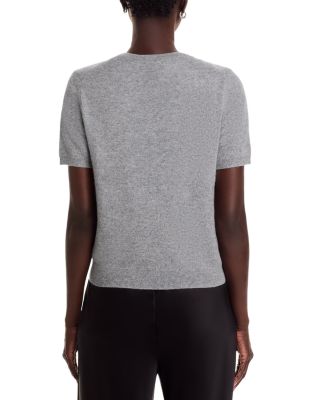 100% Cashmere Short Sleeve Crewneck Sweater - Exclusive
