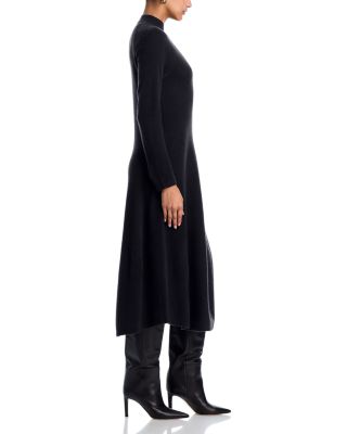 100% Cashmere Mock Neck Dress