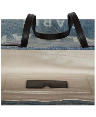 Track Denim Tote Bag