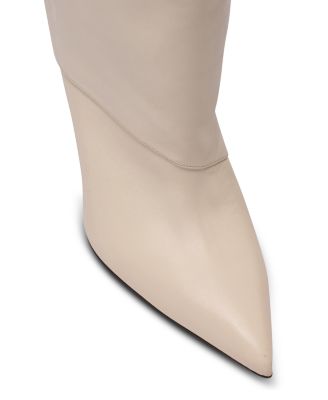 Women's Twist Heeled Leather Boots