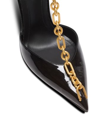 Women's Sync Patent Leather Stilettos with Pointed Toe Pumps