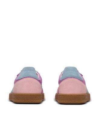 Women's Swan Suede and Nylon Trainers