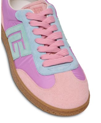 Women's Swan Suede and Nylon Trainers