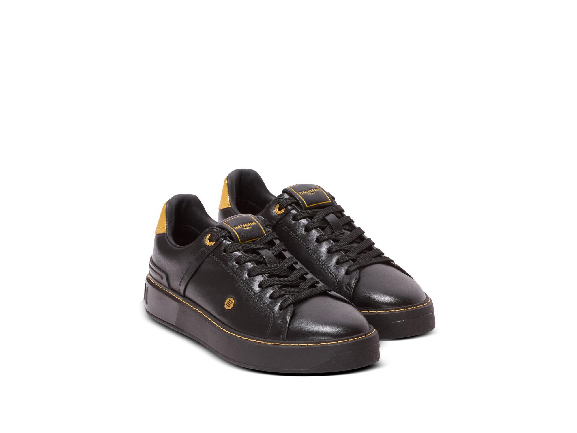 Women's B-Court Trainers in Calfskin - Image 1