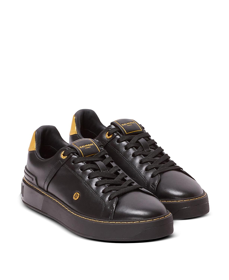 Balmain Women's B-Court Trainers in Calfskin