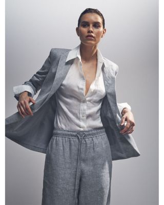 Willow Single Button Linen Jacket