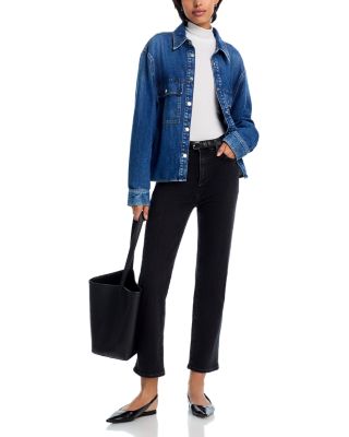 Le Sleek Straight Jeans in Meteor