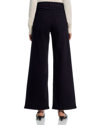 Le Slim Palazzo High Rise Jeans in Black