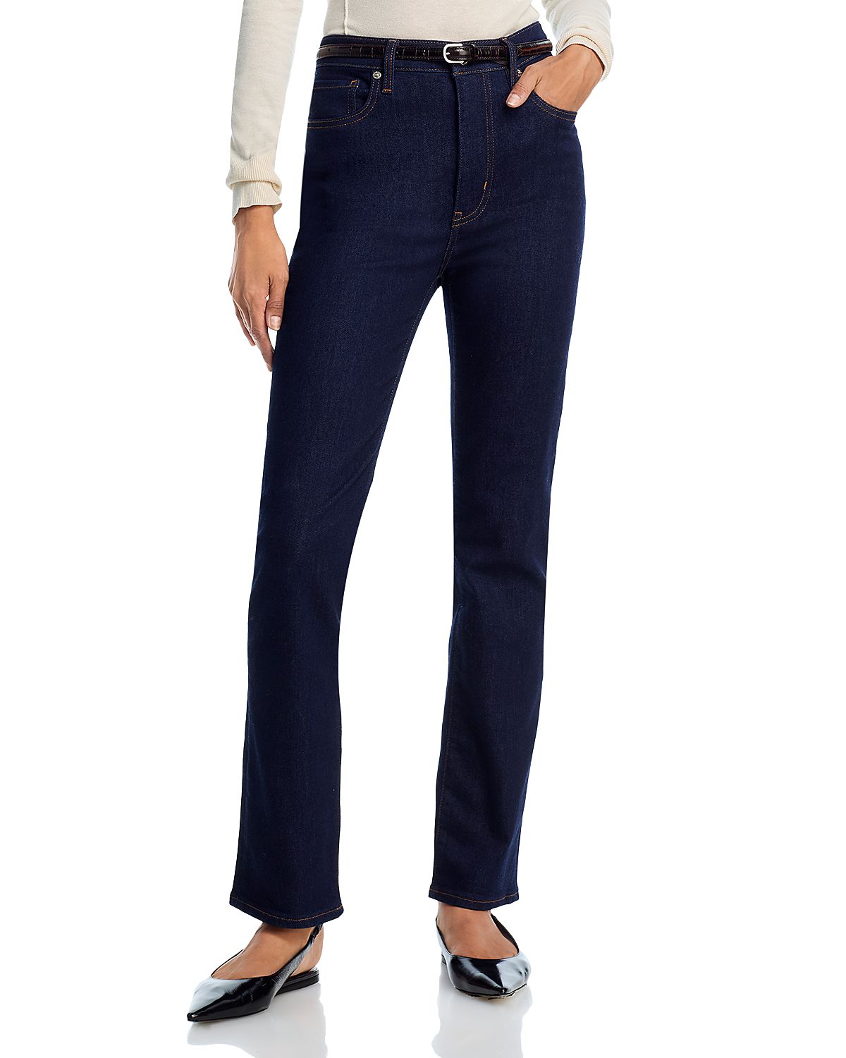 Frame The Pencil Crop High Rise Jeans